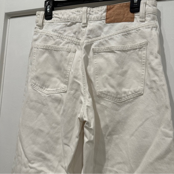 Zara White Wide Legged Jeans - Picture 6 of 6